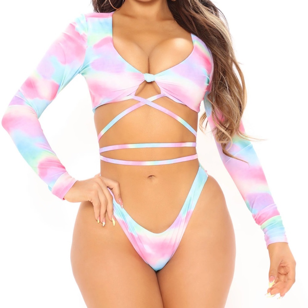 Tie dye bikini set